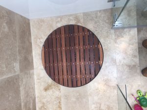 Timber Shower Floor Waste Drain